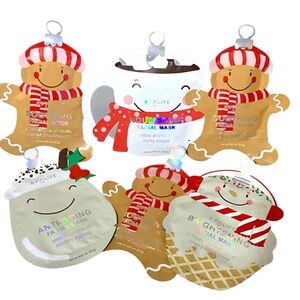 6- My Spa Life Facial Mask Sheets Soothing Nourishing Anti-Aging & Brightening